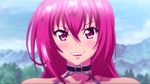  animated animated_gif bikini_warriors fighter_(bikini_warriors) lipstick long_hair makeup red_hair slapping smile standing 