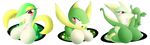  2015 alpha_channel anthro big_breasts blush breasts clothed clothing featureless_breasts female green_scales green_skin group latiar nintendo pok&eacute;mon pok&eacute;morph red_eyes reptile scales scalie serperior servine slit_pupils snake snivy video_games white_scales white_skin yellow_scales yellow_skin 