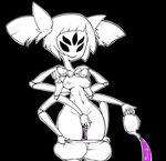  breasts female monochrome muffet multi_limb multiple_eyes pigtails pussy solo thick_thighs undertale undressing unknown_artist wide_hips 