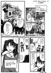  1girl absurdres comic commentary_request disneyland fate/stay_night fate_(series) flashback greyscale hair_ribbon halloween hand_on_own_chin highres long_hair monochrome photo_(object) ribbon toosaka_rin translation_request twintails yuuki_(noah0120) 