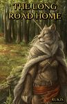  anthro belt blue_eyes book_cover bow clothing feline female forest hunter lynx mammal rukis title tree 