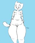 anthro breasts cat chubby feline female mammal nicole_watterson nipples nude pussy solo studiouac the_amazing_world_of_gumball 