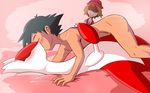  2015 ash_ketchum being_watched bestiality blush duo embrace eyes_closed female feral gargo hand_on_back hi_res hug human human_on_feral interspecies kissing latias legendary_pok&eacute;mon male male/female mammal nintendo nude pok&eacute;mon pok&eacute;philia serena_(pokemon) side_view straddling trainer video_games 