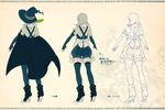  bad_id bad_pixiv_id character_sheet from_behind grey_hair hat mepo_(raven0) multiple_views pixiv_fantasia pixiv_fantasia_fallen_kings short_hair sleepy_(mepo) thighhighs translation_request witch_hat 