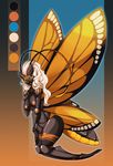  anthro arthropod breasts butterfly female fsmaverick hair insect nude smile solo wings 
