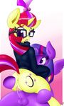  2015 anus balls blush butt clothing cum cum_in_pussy cum_inside cutie_mark dickgirl dickgirl/female dock duo equine erection eyewear female female_on_top feral friendship_is_magic glasses hair horn intersex intersex/female looking_back mammal moondancer_(mlp) multicolored_hair my_little_pony on_top open_mouth penetration penis purple_eyes pussy ricocake sex simple_background sweater twilight_sparkle_(mlp) unicorn vaginal vaginal_penetration winged_unicorn wings 