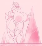  anthro anthrofied antlers big_breasts big_butt big_nipples breasts butt cervine chubby female hand_on_hip horn huge_breasts looking_at_viewer mammal monochrome mostly_nude mr.pink nipples reindeer solo them&#039;s_fightin&#039;_herds thick_thighs translucent velvet_reindeer_(tfh) voluptuous wide_hips 