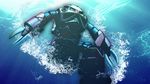  gundam hgmg mecha mobile_suit_gundam underwater water z&#039;gok z'gok 