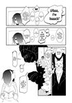  anthro canine clothing comic english_text feline female fur human lila_(kashiwagi_aki) male mammal monochrome rolf saitou schoolgirl text translated yakantuzura zinovy 