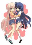  bangs kuroda_bb long_hair multiple_girls original skirt 