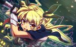  bad_id bad_pixiv_id bardiche blonde_hair bow brown_eyes fate_testarossa hair_bow is_ii long_hair lyrical_nanoha mahou_shoujo_lyrical_nanoha_strikers solo 