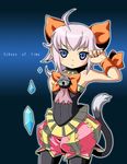  bell blue_eyes cat_tail crystal final_fantasy final_fantasy_crystal_chronicles final_fantasy_crystal_chronicles:_echoes_of_time kurono pink_hair sherlotta solo tail 