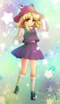  bad_id bad_pixiv_id blonde_hair en_la_festa eyes hat moriya_suwako short_hair solo touhou yellow_eyes 