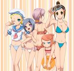  :o arisawa_koine ball beachball bikini blonde_hair blue_hair breasts brown_eyes brown_hair character_request child cleavage crop_top diving_mask fumizuki_ikuo green_eyes hasuike_an hat hazekura_utsuki inazuma_eleven inazuma_eleven_(game) inazuma_eleven_(series) long_hair maron_(quintet_colors) medium_breasts multiple_girls navel orange_hair purple_eyes purple_hair sailor_collar sailor_hat short_hair side-tie_bikini small_breasts swimsuit thigh_gap 