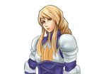  agrias_oaks armor blonde_hair braid final_fantasy final_fantasy_tactics knight kouzilow long_hair pauldrons single_braid solo 