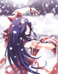  black_hair bow hair_bow long_hair nakoruru nyaou red_bow ribbon samurai_spirits solo 