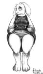  2015 anthro arkomeda big_breasts blush breasts caprine clothed clothing dress female fur goat goatmom horn lifting looking_at_viewer mammal monochrome shirt shirt_lift simple_background toriel undertale video_games 