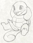  2015 big_penis blush cum erection feral male monochrome nintendo open_mouth penis pok&eacute;mon reptile scalie simple_background sketch solo squirtle tongue turtle video_games white_background yaroul 
