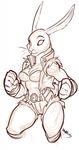  2015 alice_the_rabbit anthro bloody_roar breasts female kayla-na lagomorph mammal rabbit solo 