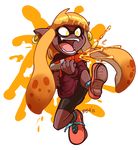  clothing dark_skin female gun inkling kayla-na nintendo ranged_weapon smile splatoon video_games weapon 