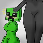 2015 anthro breasts creeper duo enderman female female/female minecraft simple_background video_games 