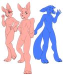  breasts buckteeth bunny_maloney cabbit candy_bunny cat featureless_breasts featureless_crotch feline female hybrid jean_francois lagomorph male mammal navel rabbit standing teeth 