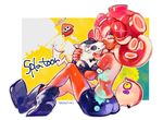  bike_shorts biting boots halo jajji-kun_(splatoon) looking_at_viewer matk0210 octarian octoball octoling splatoon_(series) splatoon_1 takozonesu topless 