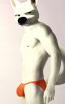  anthro anthrofied bolt bolt_(film) bulge canine clothing disney dog edit male mammal muscular nipples oystercatcher7 photo_manipulation photomorph speedo swimsuit 