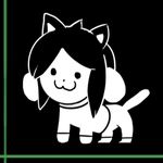  :3 ambiguous_gender animated black_hair clothing hair kekitopu shirt smile solo temmie_(undertale) undertale vibrating 