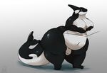  breasts cetacean chubby female mammal mangoicy marine orca overweight solo thick_tail whale wide_hips 