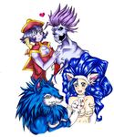  &lt;3 2008 animal_humanoid anthro black_sclera blue_fur blue_hair blue_skin breasts brown_eyes canine capcom cat_humanoid cleavage clothed clothing darkstalkers felicia feline female fur green_eyes group hair hat hsien-ko_(darkstalkers) humanoid inner_ear_fluff jon_talbain long_hair lord_raptor male mammal nude one_eye_closed open_mouth purple_hair simple_background smile teeth tigerlilylucky tongue undead video_games were werewolf white_background white_fur wink yellow_eyes zombie 