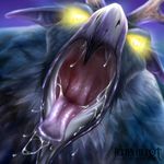  drooling druid feathers glowing glowing_eyes humanoid magic_user moonkin saliva solo tongue tribal_spellcaster video_games warcraft world_of_warcraft 