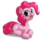  2015 behind-space cute earth_pony equine female feral friendship_is_magic horse mammal my_little_pony pinkie_pie_(mlp) pony smile solo 