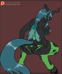  2015 anthro anthrofied avante92 breasts butt changeling friendship_is_magic hooves horn licking licking_lips my_little_pony nipples pussy queen_chrysalis_(mlp) tongue tongue_out 