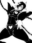  &lt;3 black_and_white black_hair clothing gloves hair hair_over_eye long_arms machine male mettaton monochrome not_furry pose robot smile sparkles undertale vhsdaii 