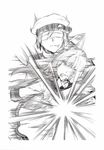  1girl admiral_(kantai_collection) blocking comic greyscale highres kantai_collection monochrome murakumo_(kantai_collection) non-web_source yamamoto_arifred 