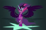  2015 equestria_girls equine friendship_is_magic glowing horn mammal mask midnight_sparkle_(eg) miniferu my_little_pony slit_pupils solo twilight_sparkle_(mlp) winged_unicorn wings 