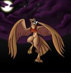  alorix avian barn_owl bird female harpy mask monster monster_girl owl wings 