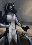  canine dog dragon latex_(artist) male mammal rubber suit transformation wolf 