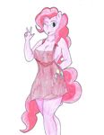  anthro balloon breasts clothing cutie_mark dress equine female forever_comics friendship_is_magic horse invalid_color looking_at_viewer mammal my_little_pony one_eye_closed pinkie_pie_(mlp) solo tounge_out wink 