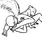  69 alliums_(artist) anthro eyes_closed female human human_on_anthro interspecies male male/female mammal oral sex skunk tagme tongue tongue_out 