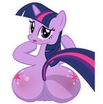  anus big_butt blush butt cutie_mark equine female friendship_is_magic fur horn mammal my_little_pony open_mouth purple_fur pussy randomrandom twilight_sparkle_(mlp) 