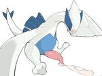  animal_genitalia blush chubby claws crying cum cum_on_ground feral genital_slit legendary_pok&eacute;mon lugia male nintendo penis pok&eacute;mon saliva simple_background sitting slit solo tears tongue tongue_out video_games white_background wings サ～もん 