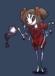  arachnid arthropod fangs female looking_at_viewer muffet multi_limb multiple_eyes pigtails solo spider undertale unknown_artist 