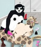  anal_beads bear blush buttplug dildo female female/female giraffe mammal mistresssable orgasm panda pussy_ejaculation pussy_juice sex_toy 