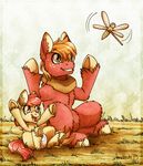  2015 apple_bloom_(mlp) big_macintosh_(mlp) brother brother_and_sister earth_pony equine female feral friendship_is_magic horse inuhoshi-to-darkpen male mammal my_little_pony pony sibling sister 