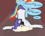  anus cum cum_in_pussy cum_inside cum_overflow cum_pool cutie_mark dialogue equine excessive_cum female friendship_is_magic gaping gaping_pussy hair hooves horn horse lamar long_hair mammal my_little_pony pony purple_hair pussy rainbow_dash_(mlp) rarity_(mlp) unicorn 