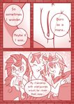  2015 anus comic crossgender dialogue english_text equine fan_character female feral horn male mammal my_little_pony pegasus pussy text unicorn vavacung wings 