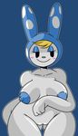  animal_crossing breasts female francine lagomorph mammal nintendo pussy rabbit solo unknown_artist video_games 