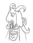  &lt;3 2015 asriel_dreemurr caprine clothing fur goat horn long_ears male mammal monster robe solo undertale unknown_artist 